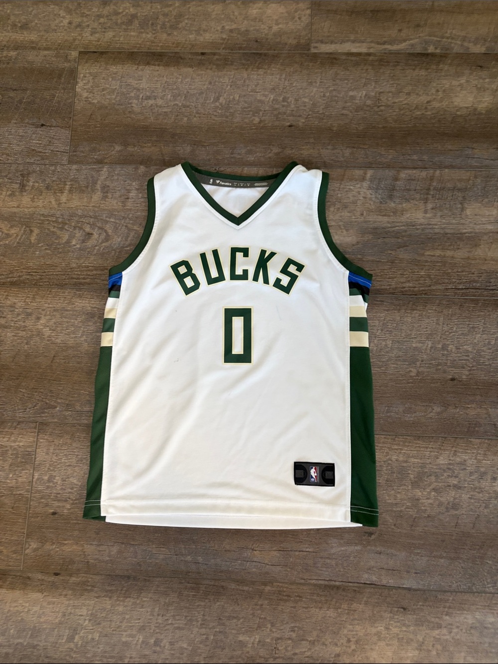 NBA White and Green Jersey Patch